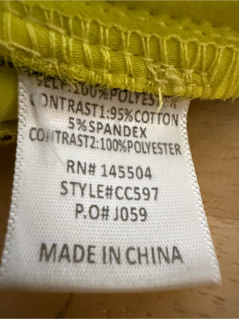 Neon Yellow Elastic-Waist Track Pants with Side Zips - Picture 4 of 5
